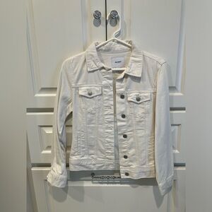 Old Navy NWT white denim jean jacket
